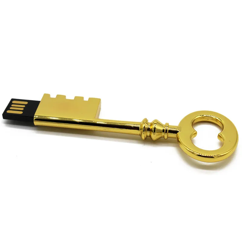 TEXT ME Beautiful Gold key usb 2 0 4G 8G 16G флеш накопитель 32G креативный подарочная палка|USB