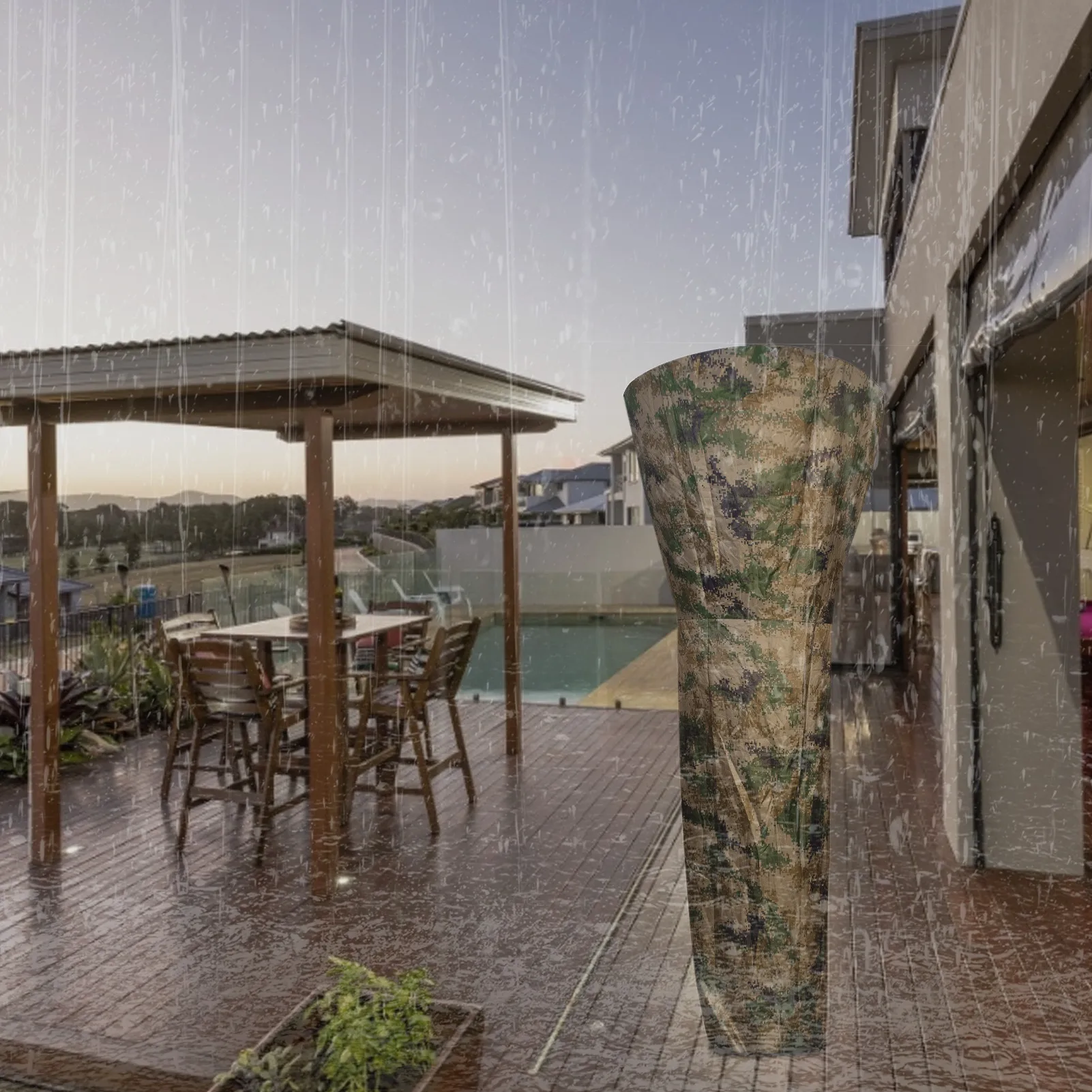 

Courtyard Heater Cover Patio Heater Cover Waterproof Universal Protector #W0