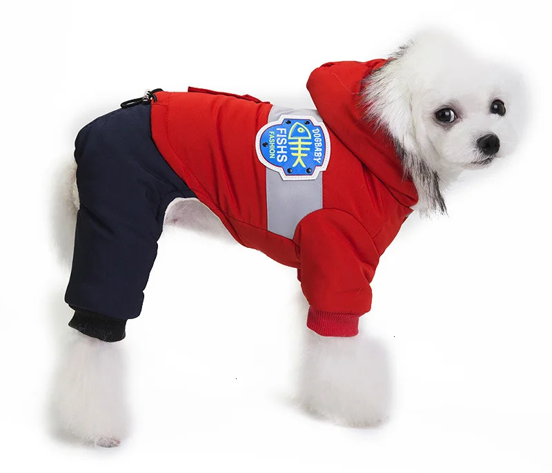 Pawstrip, мягкая зимняя одежда для собак, комбинезон для щенка, одежда, теплое пальто для собак с меховым капюшоном-воротником, одежда для домашних животных, зимняя одежда для собак, S-XXL
