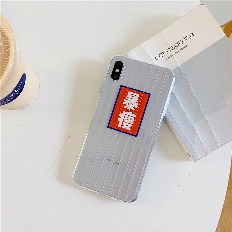 Прозрачный чехол для багажа мягкий силиконовый iPhone X 11 6 7 8 Plus Xr Xs Max задняя крышка