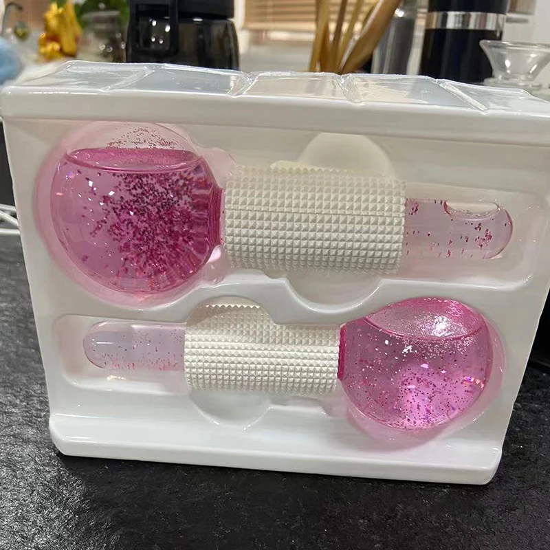 Хрустальный роликовый массажер для лица волшебный Холодный Шар массажа глаз