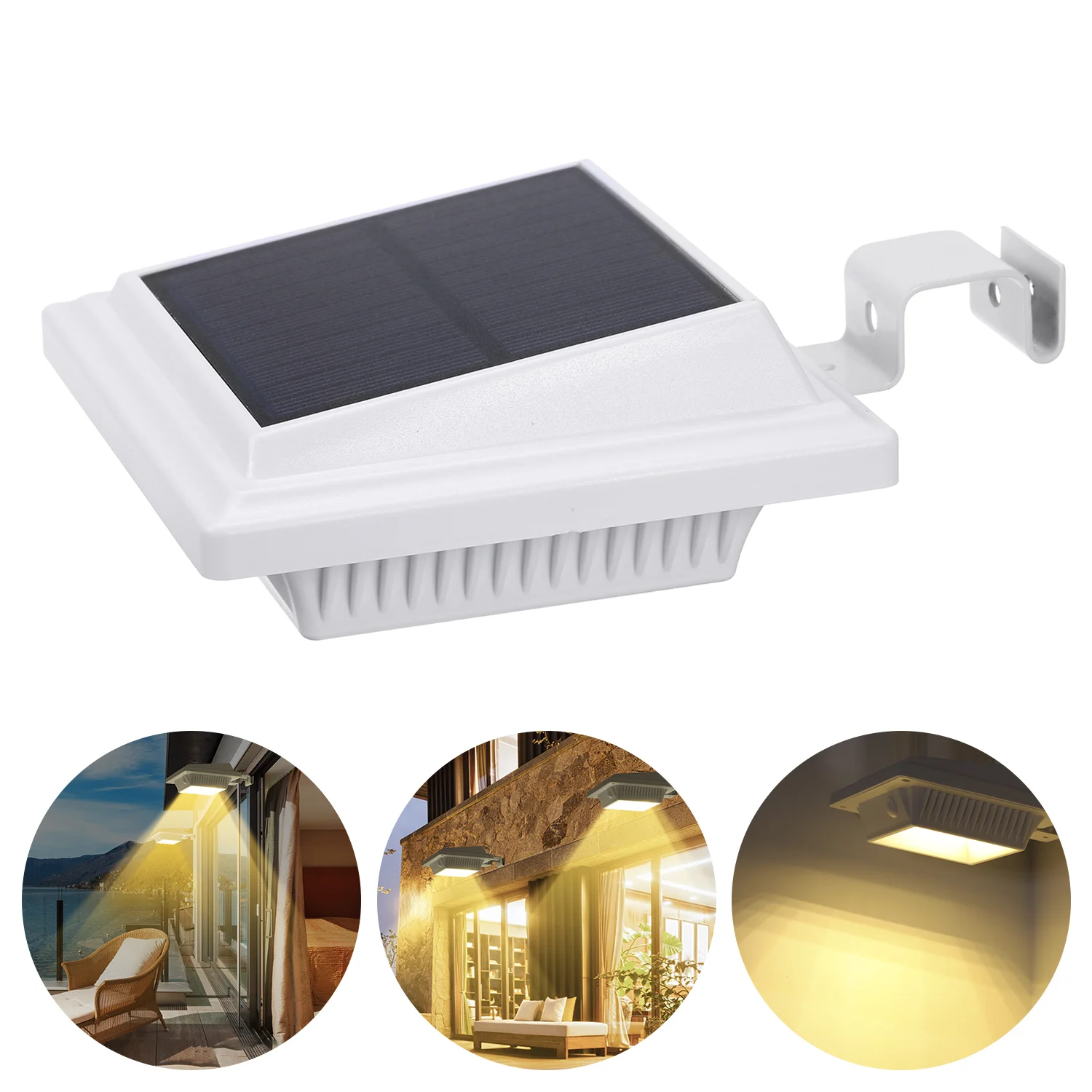 Настенный уличный светильник 25 светодиодов Ночной на солнечной батарее с