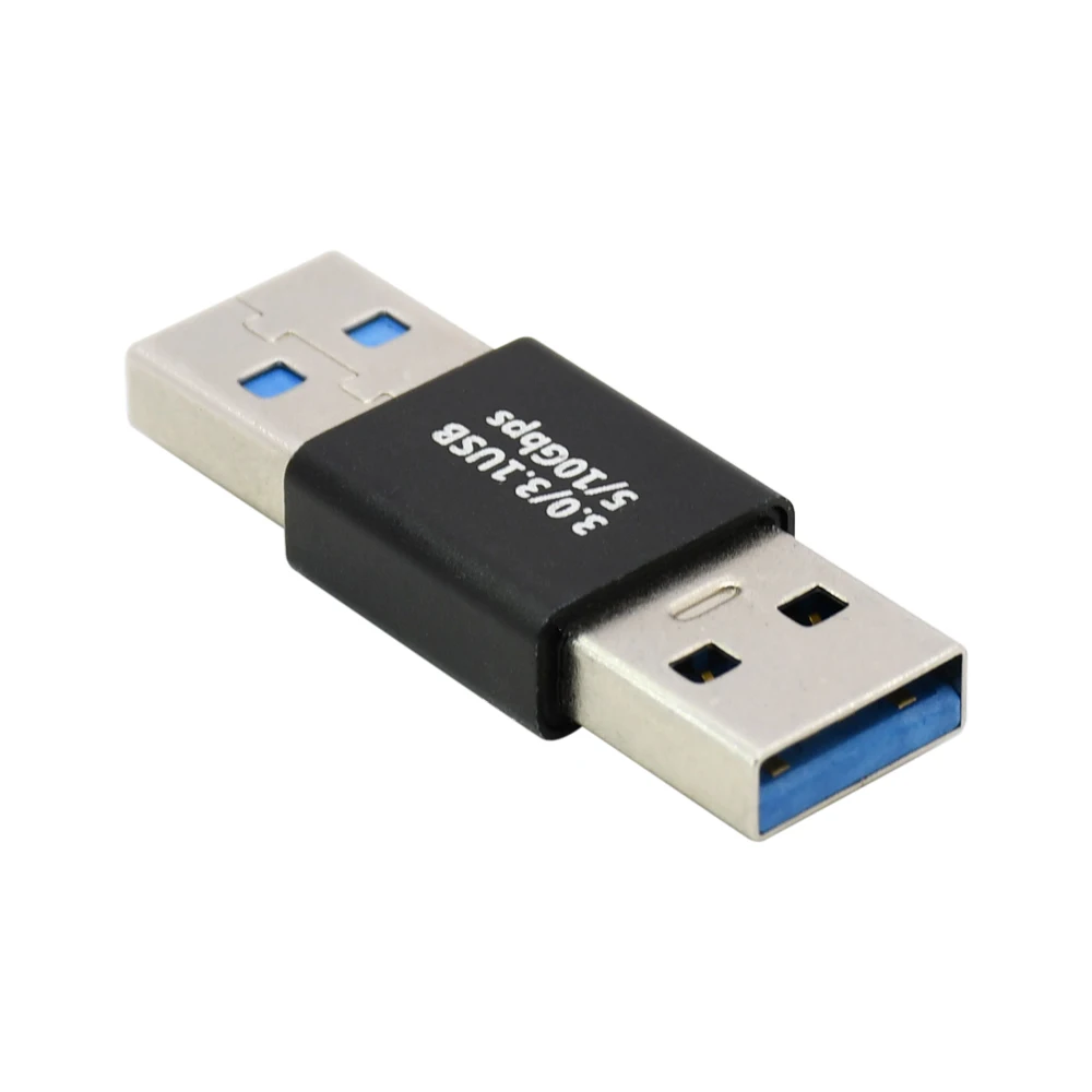 100pcs/lot USB3.0 A Male to USB3.0 Male adapter USB3.0 male to male extension adapter