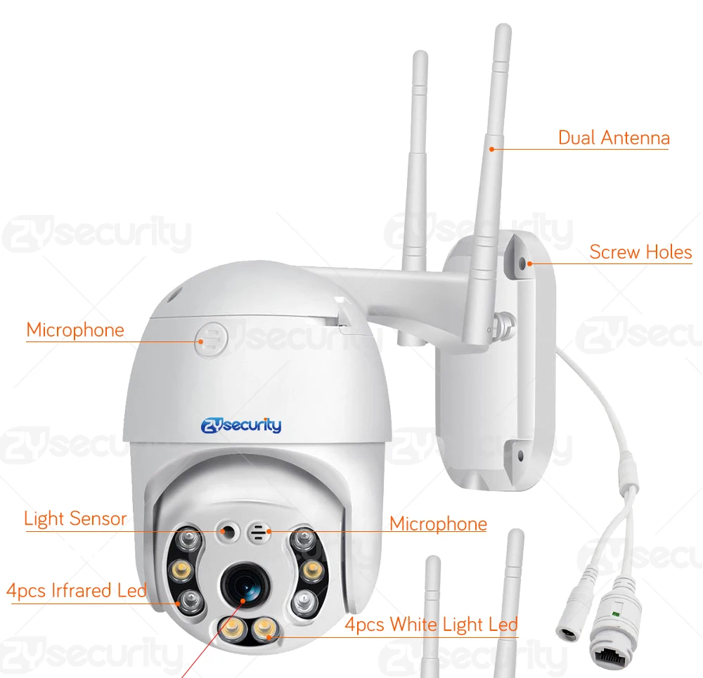 1080p WiFi PTZ IP камера Outdooor беспроводная домашняя безопасность скорость купольная CCTV камера безопасности Авто трек домофон видео наблюдение