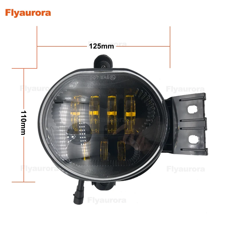 2 шт. хит продаж светодиодный противотуманный светильник 12 в 24 63 Вт для Dodge Ram 1500 2500