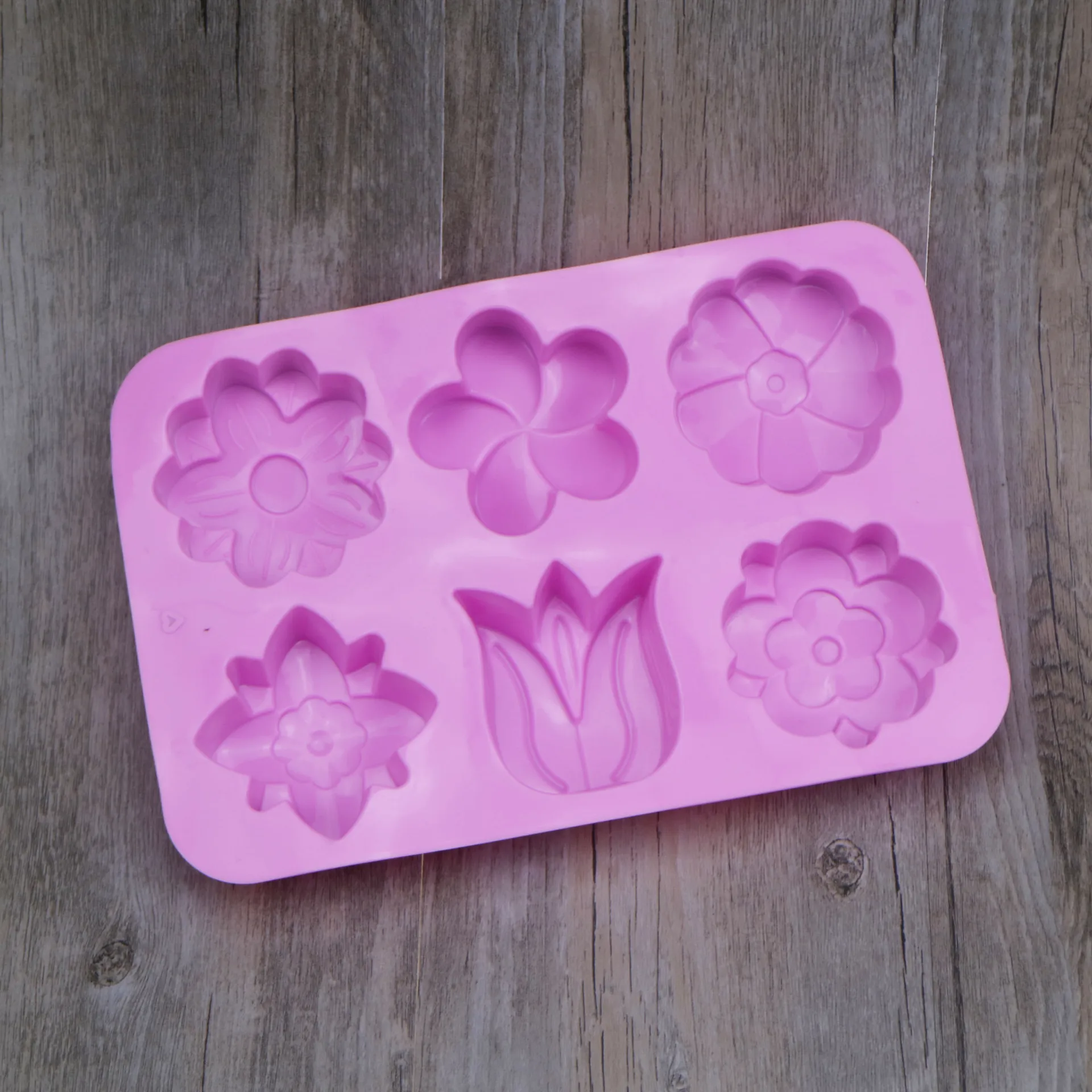 Форма для выпечки тортов силиконовая Необычные форма мыла рук в форме тюльпана