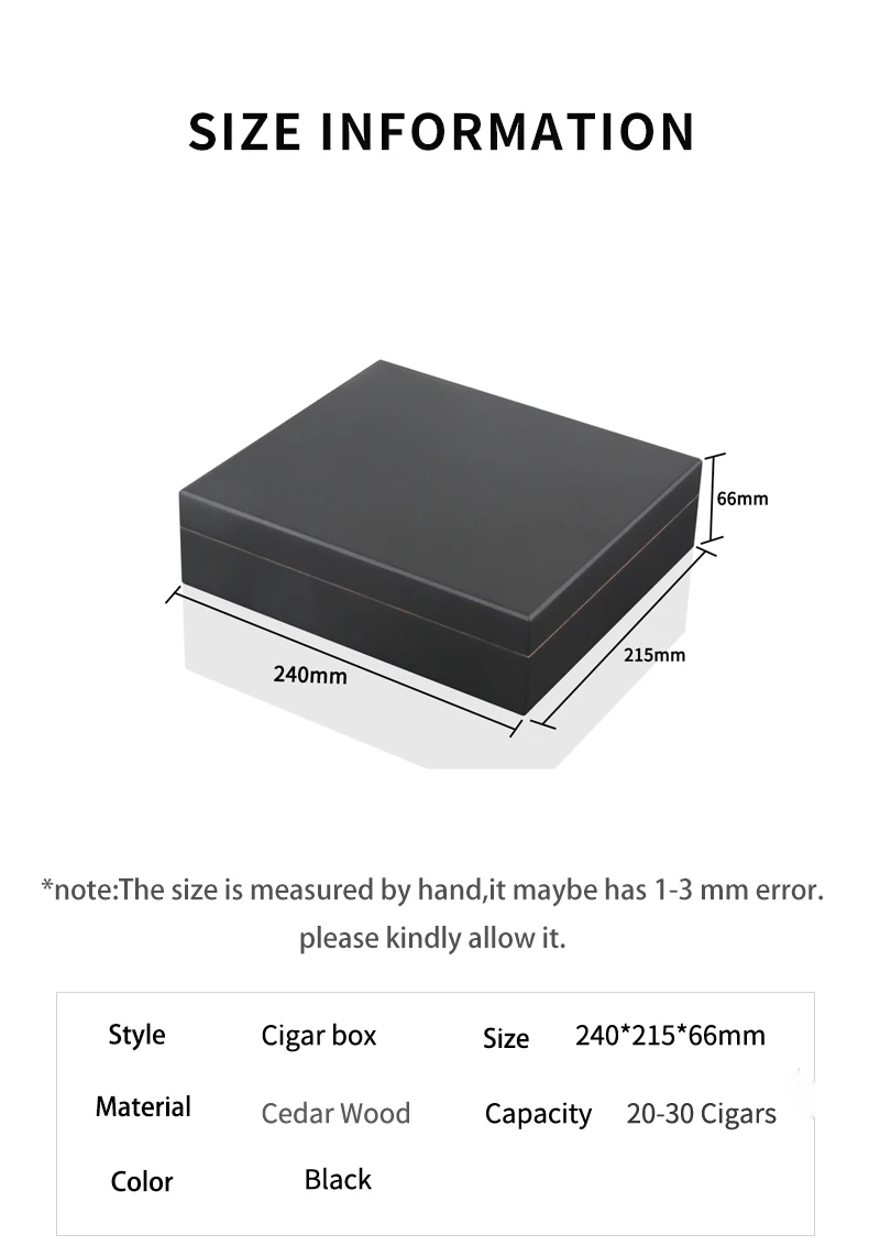 Хьюмидор для сигар Cohiba коробка складываемая сигара чехол Аксессуары кедровая древесина с увлажнителем гигрометр
