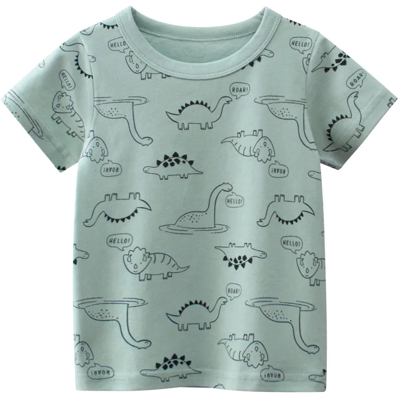 Детская одежда 27 дюймов футболка с коротким рукавом для мальчиков детский