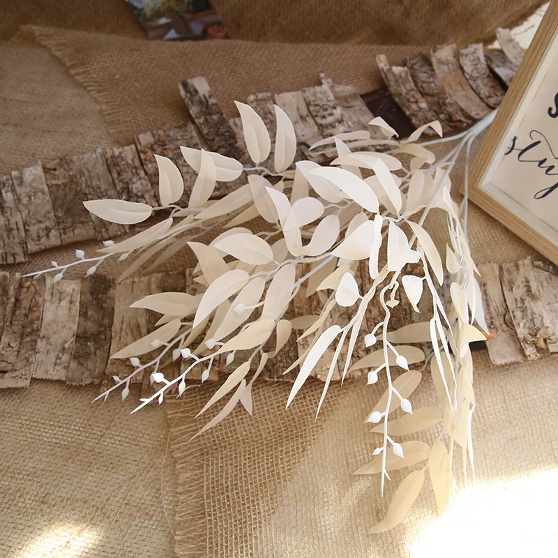 Высококачественные невыпадающие ивовые листья лапы утки цвета яблочных листьев