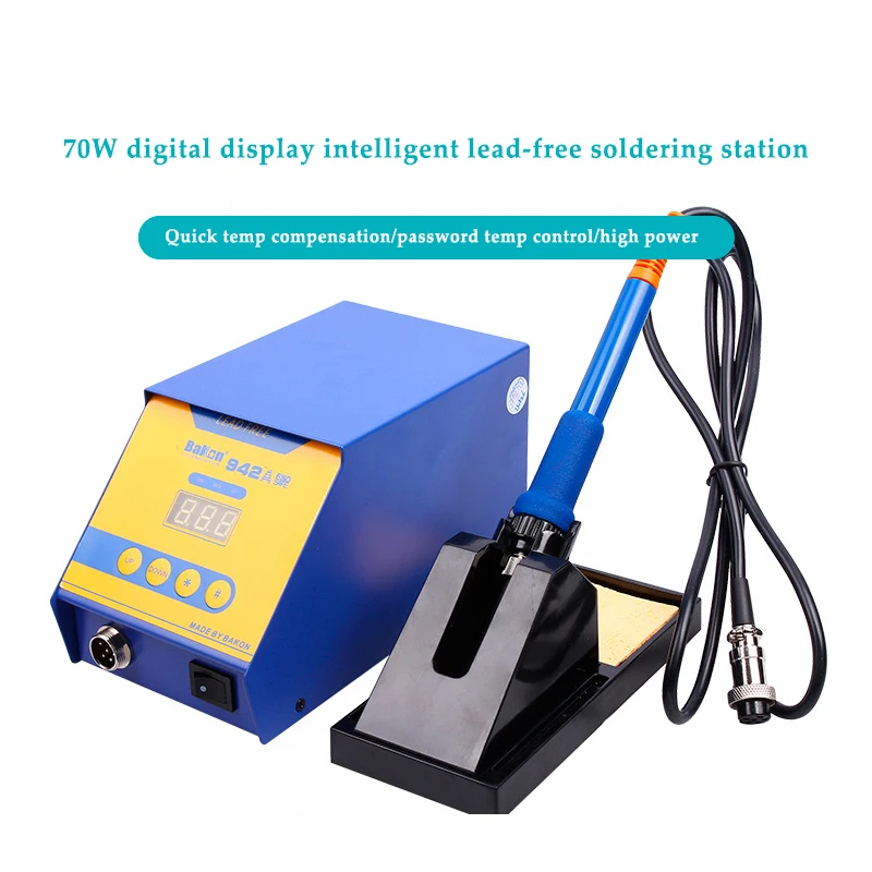 Digital Soldering Station Temperature Adjustable BK942A Intelligent Soldering Station Anti-static Soldering Station