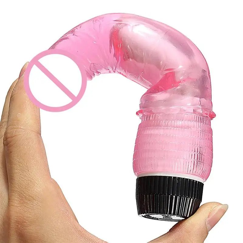 Crystal Multispeed Waterproof Realistic Dildo Vibrator Soft Jelly Powerful G-spot Masturbation Adults Toys for Women ZD0154 |