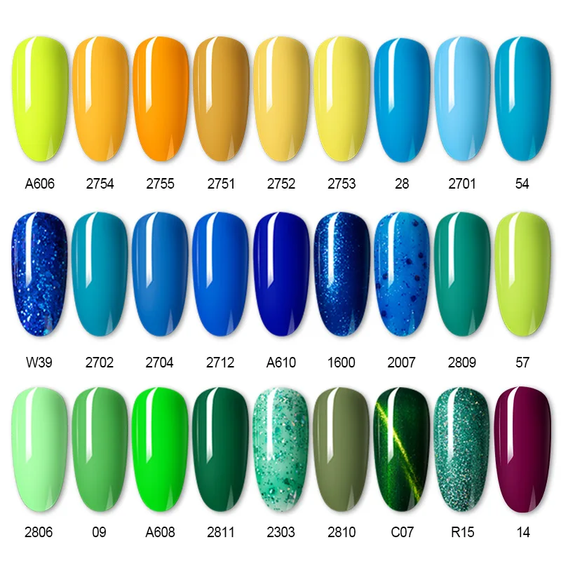 ROSALIND Nail Gel Polish Glitter Series Varnishes All For Manicure Soak Off UV Lamp Nails Art Semi Permanent | Красота и здоровье