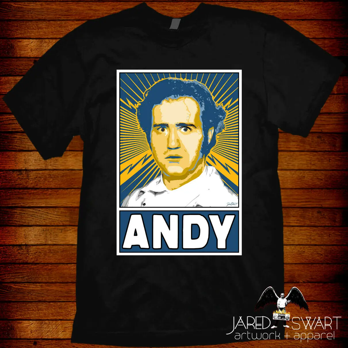 

Andy Kaufman T-Shirt artwork by Jared Swart