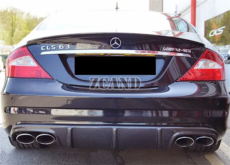 Диффузор заднего бампера FRP для Mercedes BenzA W219 CLS AMG CLS55 CLS63 2006 2010|Обвесы| |