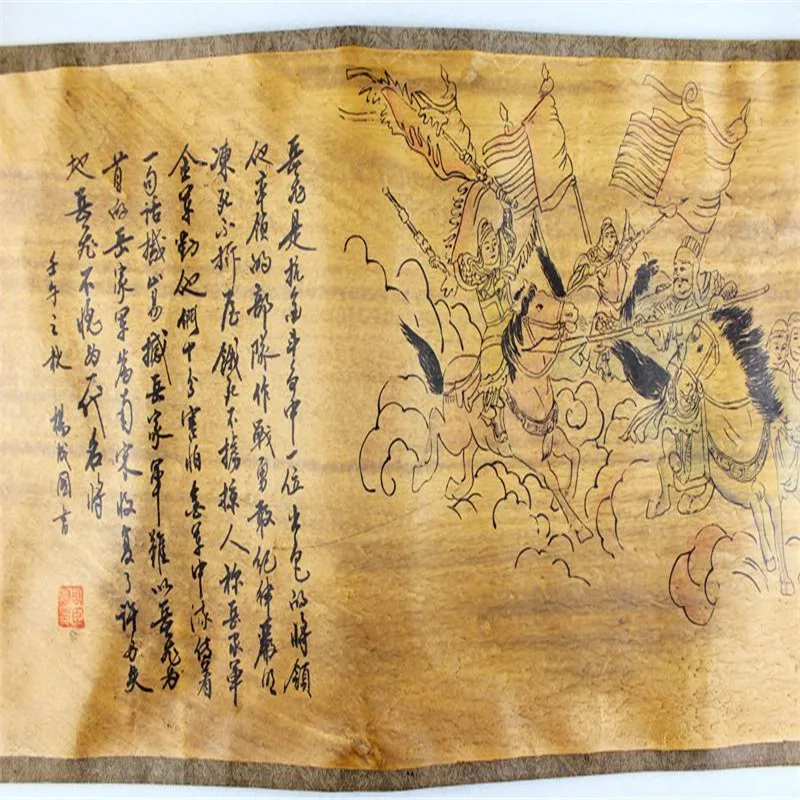 Античная китайской тушью пейзаж живопись цветы и птицы каллиграфические рисунки