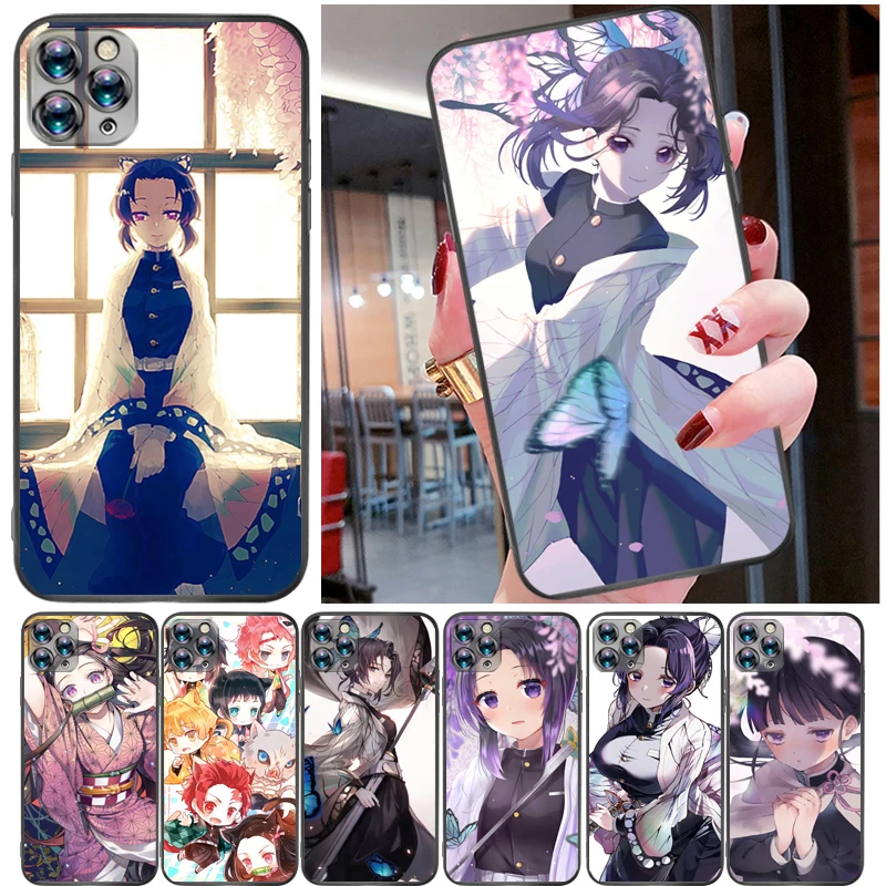 

Demon Slayer Agatsuma Zenitsu Kimetsu No Yaiba Kamado Nezuko Kamado Tanjirou Phone Case For iPhone 11 Pro MAX Cases Back Cover