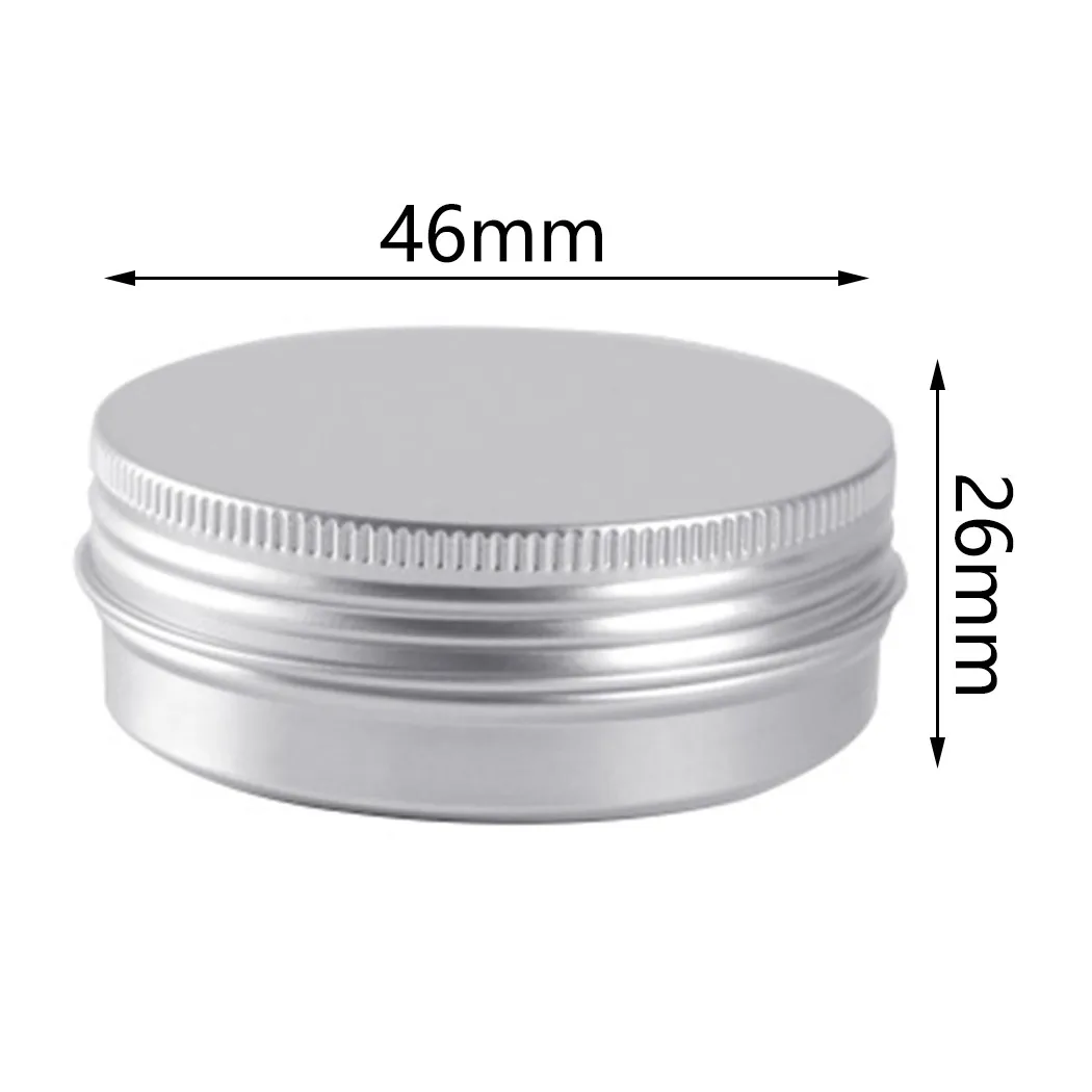 

Small Aluminum Storage Box Storage Tin 30g/60g/100g Aluminum Containers