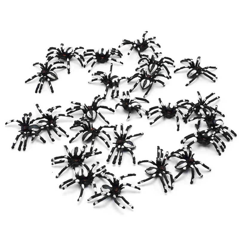 

New 5PCS Small Scary Spiders Halloween Party Props Decoration Horror Joke Toy