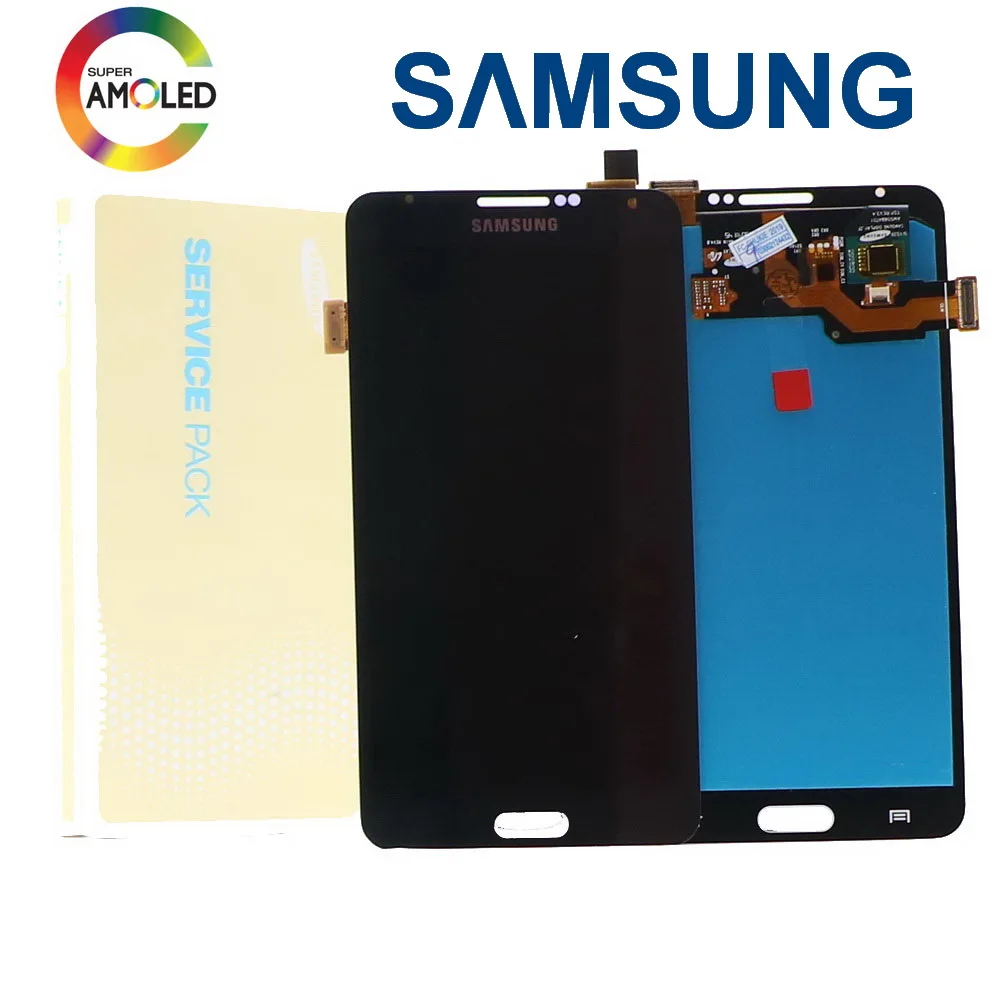 Супер AMOLED ЖК-дисплей для samsung Galaxy Note3 Note 3 N9005 телефон ЖК-дисплей сенсорный экран дигитайзер сборка регулировка яркости