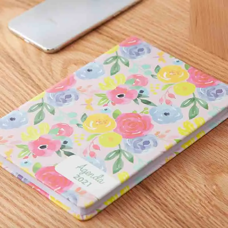 2021 Agenda Planner Organizer A5 Diary Notebook Monthly Weekly Notepad 365 Days Note Book Back to School Manual Travel Handbook |