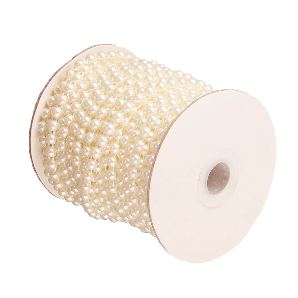 25 м в рулоне леска искусственные бусины цепочка гирлянда свадебные украшения