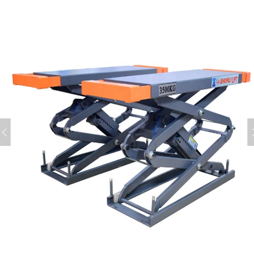 Ультратонкий прочный ножничный автомобильный подъемник для выравнивания