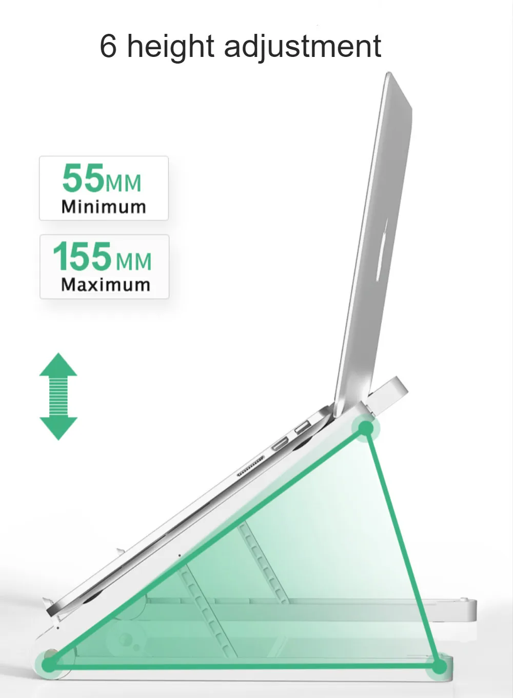 Регулируемая Нескользящая подставка для ноутбука настольный держатель Macbook Pro
