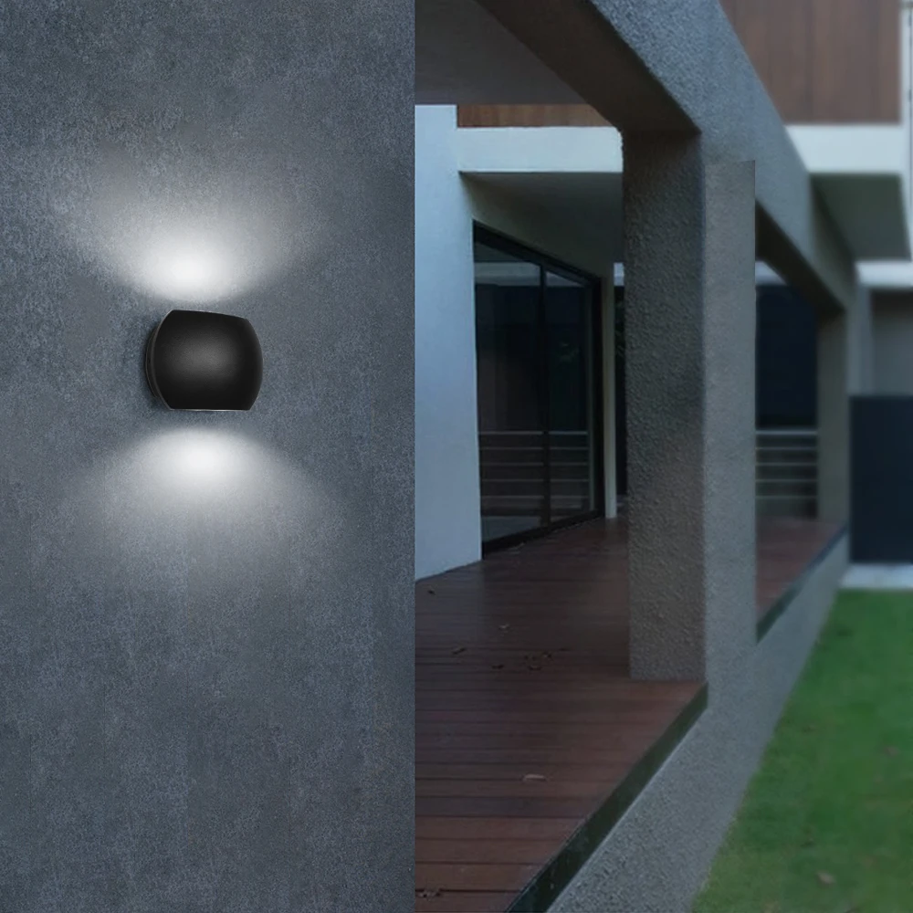 Черные современные настенные светильники для помещений и улицы IP65 6 вт/10 вт