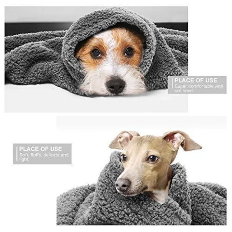 

Short Plush Dog Pad Pet Sleep Blanket Washable Super Warm Dog Cat Pad 2021 New Model Suitable For All Dogs