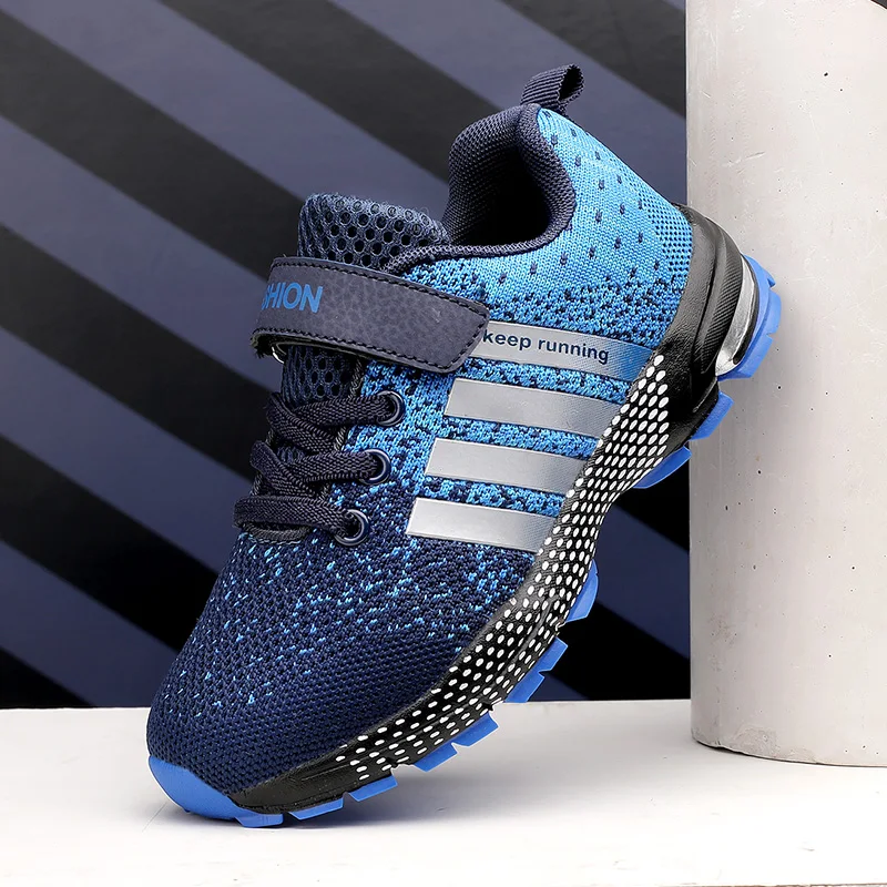 JIEMIAO Fashion Sneakers for Kids Boys 2021 Girls Boys Student Running Shoes Outdoor Training Breathable Sport Shoes Tenis Shoes