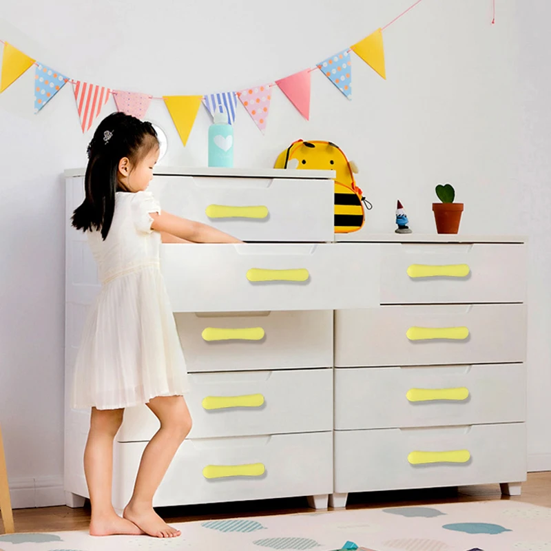 Мягкие резиновые ручки для детской комнаты цветные мебельные в форме Луны звезды