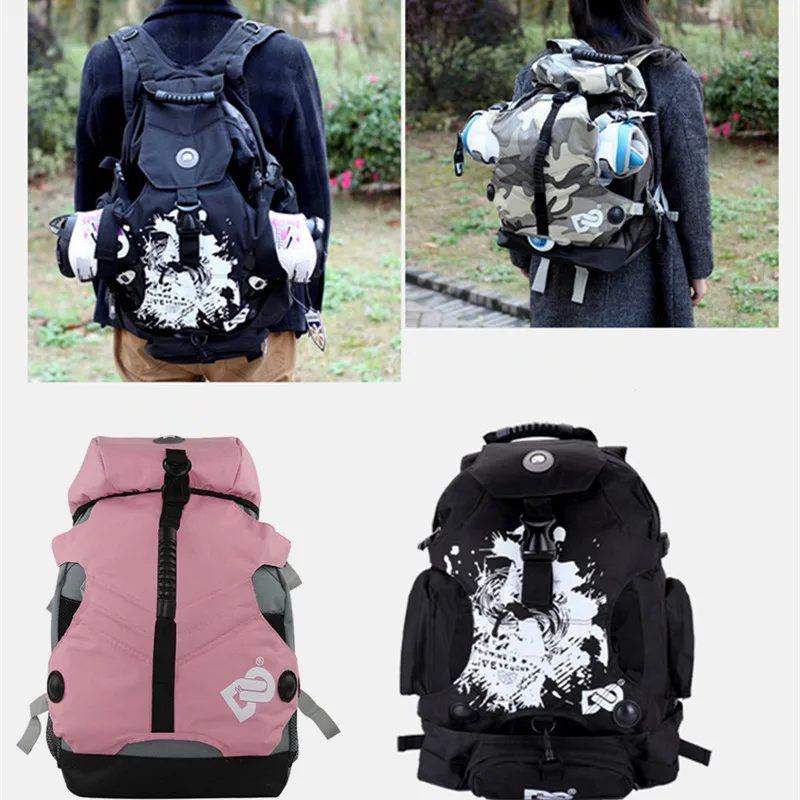 2 Size Roller Skates Backpack Men Inline Skates Skating Shoes Boots Carry Bag Kid Ice Skates Storage Knapsack Outdoor Sports Bag