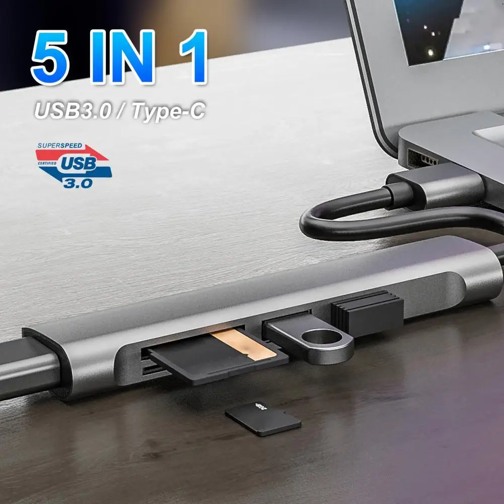 

Док-станция 5 в 1 с кардридером для Micro-SD/TF карт