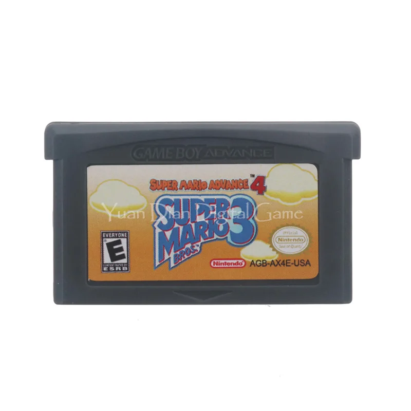 Для Nintendo GBA видеоигры картридж консоль карта Super Mari Advance 4 Bros.3 Версия США на