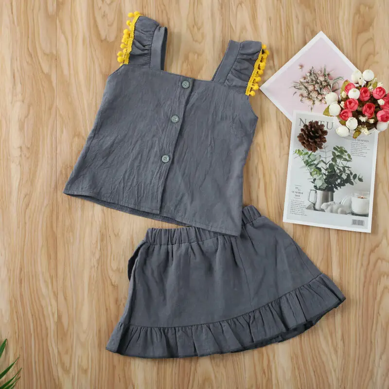 2 шт. Радужный жилет и юбка с оборками | Мать ребенок