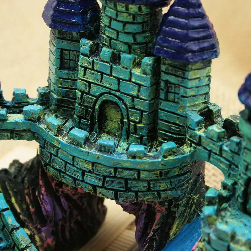 Смола Аквариум Искусственный замок украшение Европейский аквариум древний