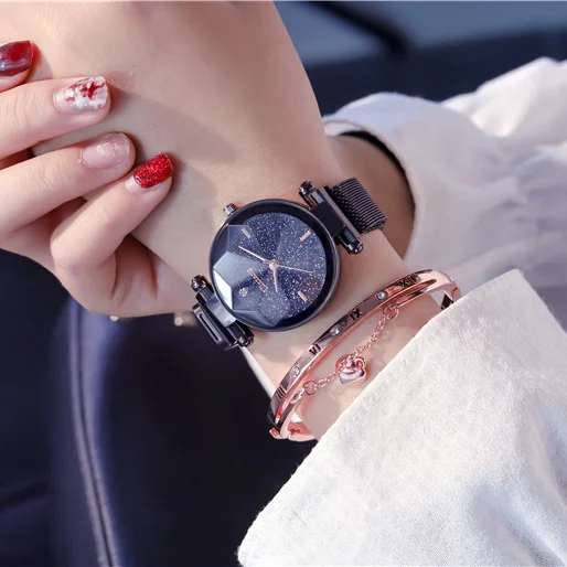 

2021 Best Selling Starry Sky Watch Women's Fashion Trendy Waterproof Ins Super Hot Same Style Ladies Watch Korean Simple reloj