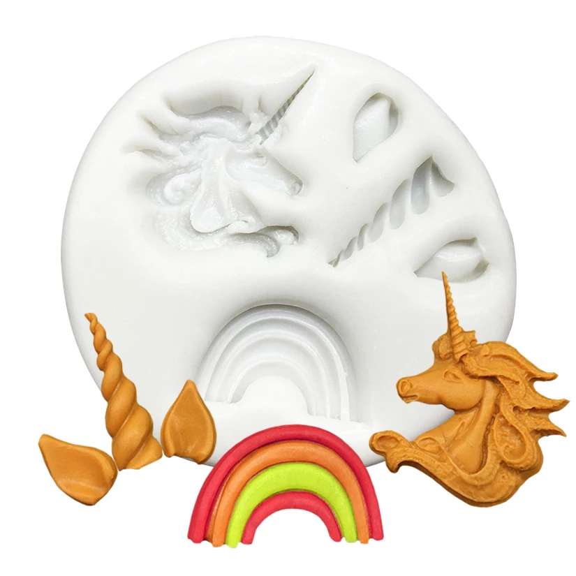 

Unicorn Silicone Cake Baking Mold Sugarcraft Chocolate Cupcake Resin Tools Fondant Decorating Tools