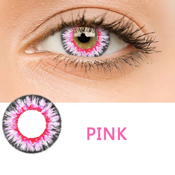 

1Pair Beautiful Pupil Color Contact Lenses Beauty Corner Cosplay a Variety of Styles Crazy Halloween Cartoon Girl Eye Decoration