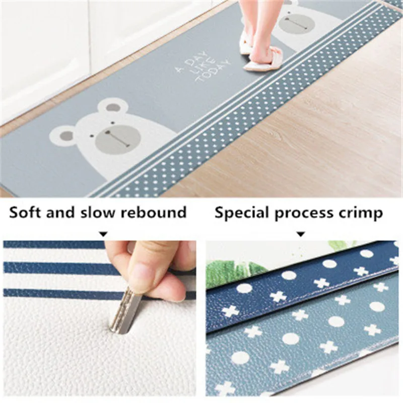 2019 Новый Кухонный коврик скандинавские кожаные коврики маслостойкий