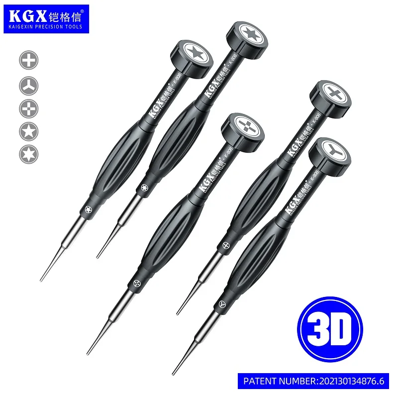 

KGX 808 3D Precise Repair Bolt Driver For iPhone Android Mobile Phone LCD Screen Dismantling Combat Screwdriver Set Tool