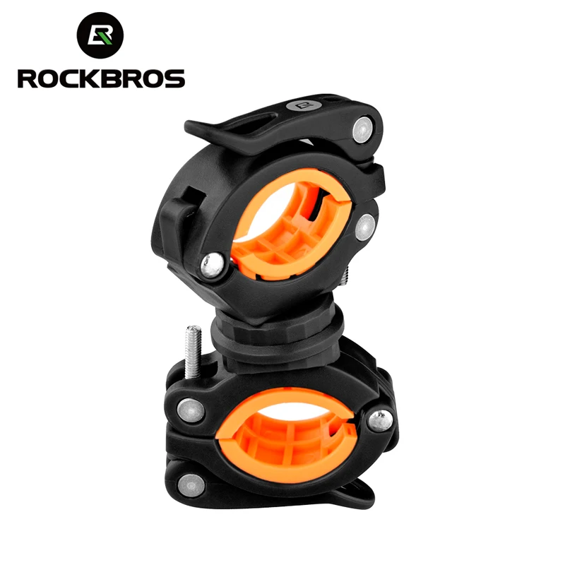 ROCKBROS Велоспорт велосипед вращающийся светильник двойной держатель светодиодный