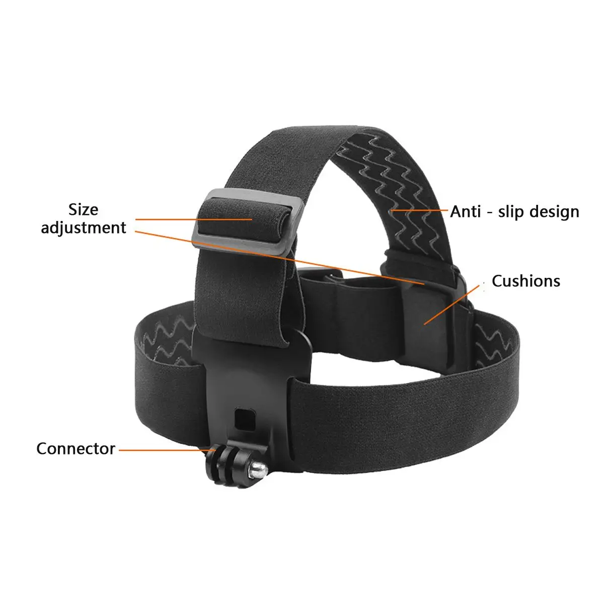Outdoor head band Holder For Cell Phone Sports Cameras at Harness Strap Belt Mount Tripod Clip For 4-6.8 inch