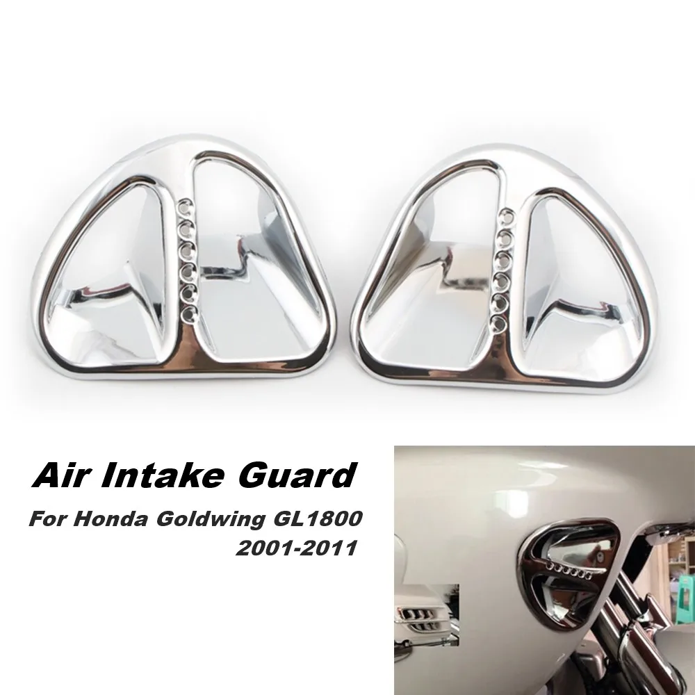 

Для Honda Goldwing GL1800 2001 2002 -2005 2006 2007 2008 2009 2010 2011 хромированные Воздухозаборники аксессуары решетки из АБС обтекатель Декор