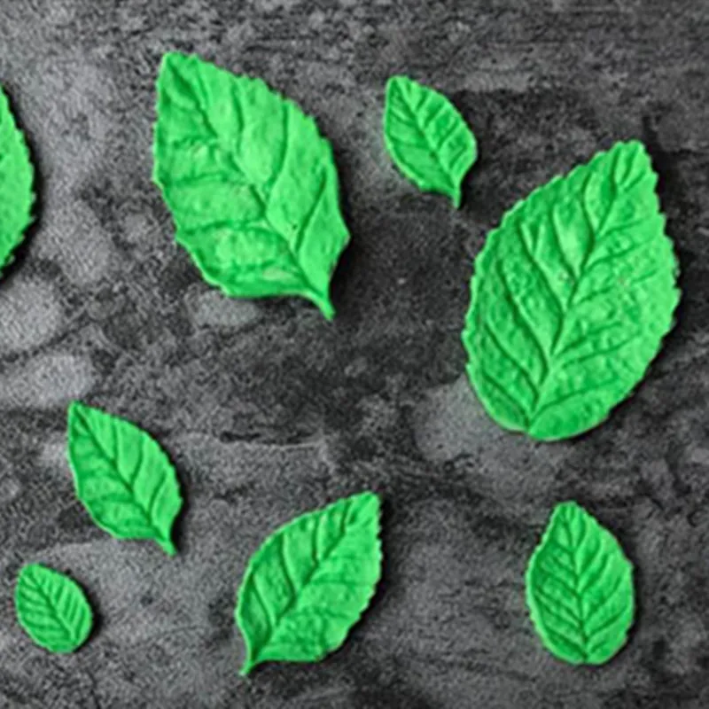 Новый большими лепестками роз силиконовые формы листья кекс фигурки жениха и