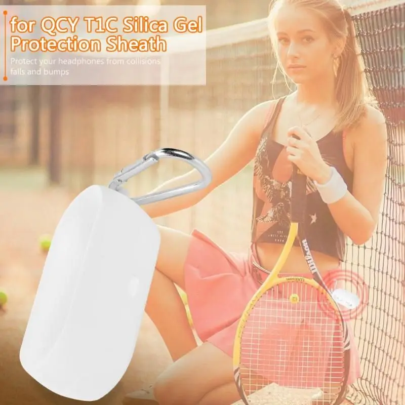 Силиконовый защитный чехол для QCY T1C с беспроводным Bluetooth пылезащитный мягкий