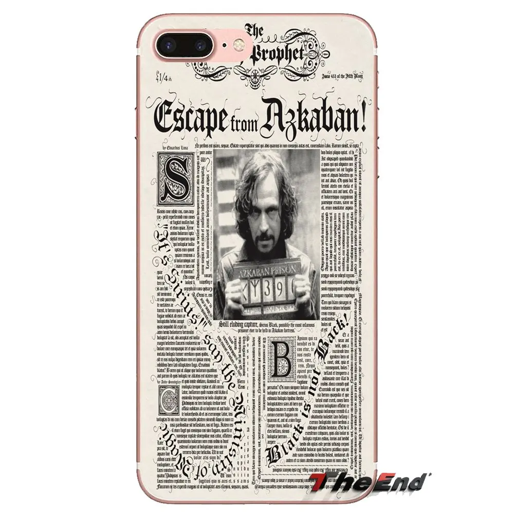 Мягкий чехол для samsung Galaxy S2 S3 S4 S5 MINI S6 S7 edge S8 S9 Plus Note 2 3 4 5 8 Coque Fundas узник azkaban sirius