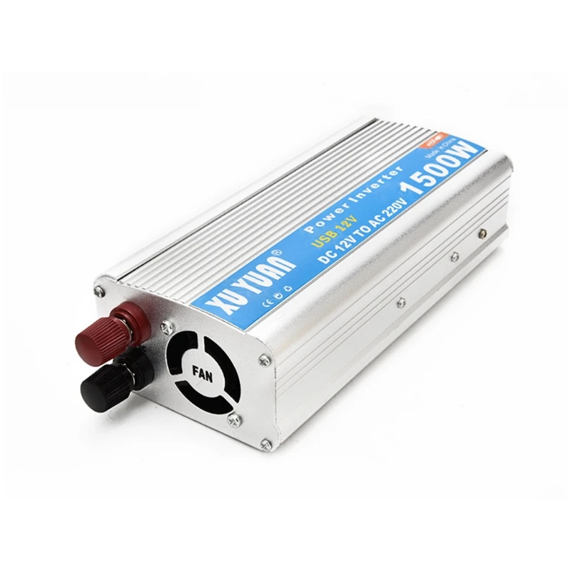 

1500W Car and Home Power Inverter DC 12V/24V to AC 110V/220V Power Converter Short Circuit Automatic Protection Inverter