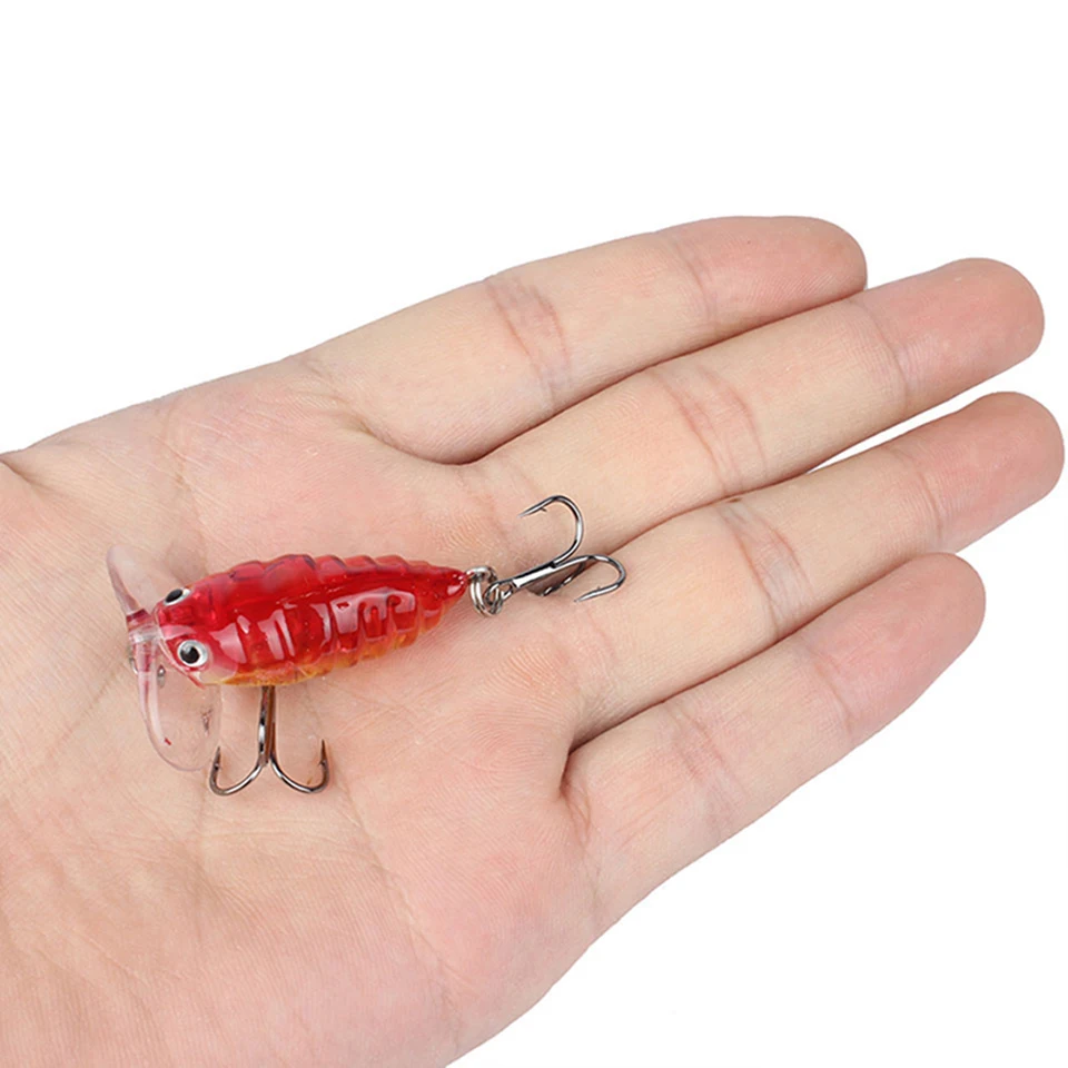 WALK FISH 1 шт. рыболовные приманки насекомые 4 см 2 г жесткая приманка крючка