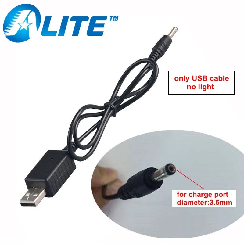 TMWT 100 LED белый и 395nm УФ фары usb Перезаряжаемый головка фонарик лампа с батареей 18650 - Испускаемый цвет: USB cable only